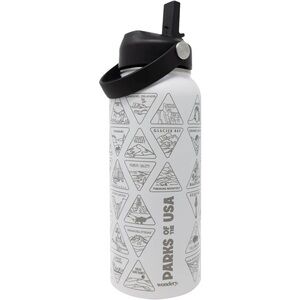 Wondery Parks of the USA Bucket List Bottle WHITE